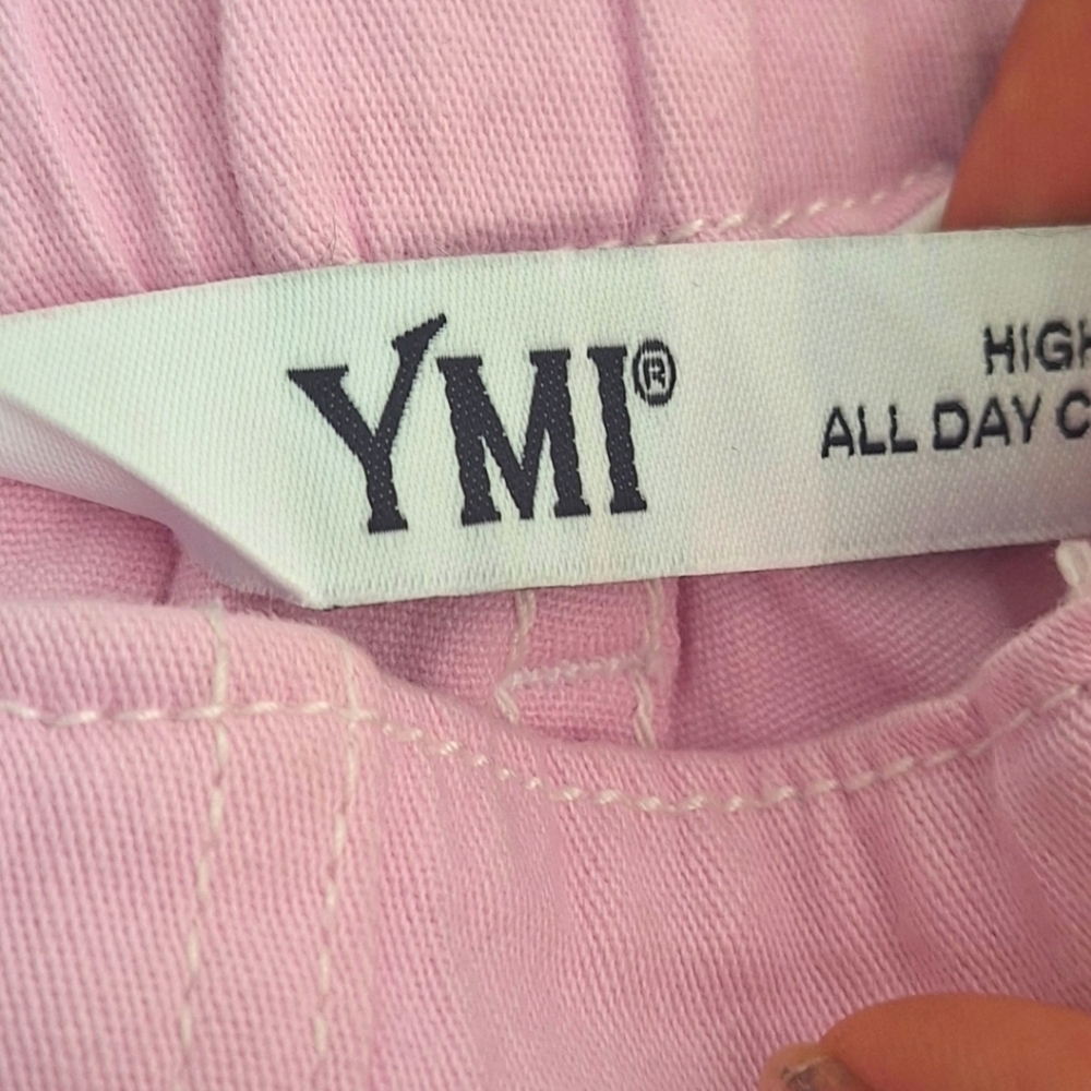 Ymi Pink High-Rise All Day Cargo Women's Pants Size 5 - Picture 6 of 8